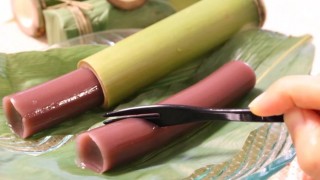 海外「爽やかで美味しい!」竹筒水ようかんの和菓子に感動