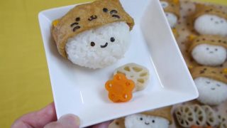 海外「デコキャラが可愛い!」アニマル帽子のお稲荷さん