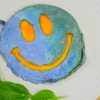 海外「バターフライピーの青が美しい」ニコちゃんマークな地球卵焼きの作り方