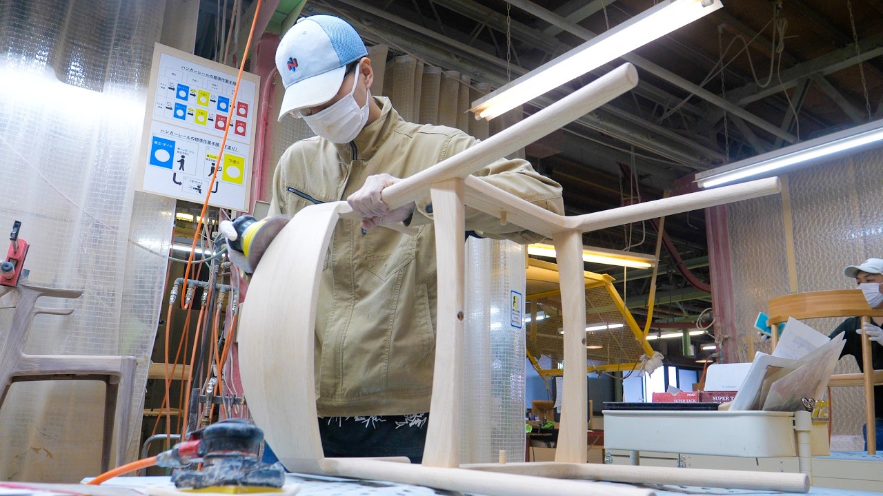 レッドドット賞受賞の椅子はどう作る？約55分で見る家具工場の製造工程