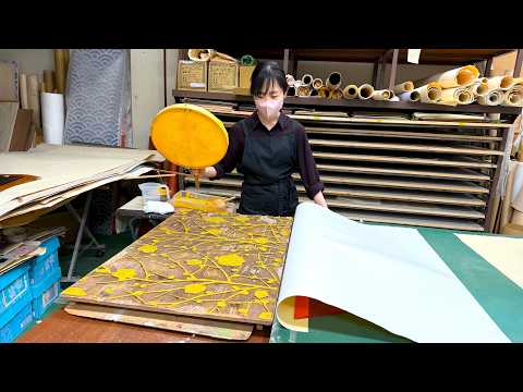 Incredible 1,300-Year-Old Japanese Technique: Handcrafting Contemporary Art Panels.