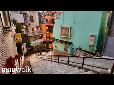 東京 夕方の曙橋 日本散歩【4K】Tokyo Evening Akebonobashi Japan Walk