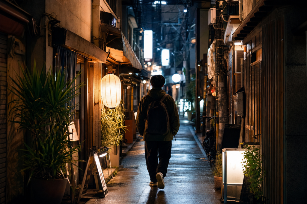 動画で紹介される難波千日前の夜