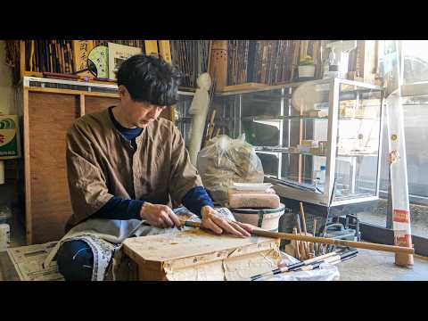 南部盛岡竿を作る。一本の竹から生まれる師匠と弟子の伝統的な渓流竿作り。