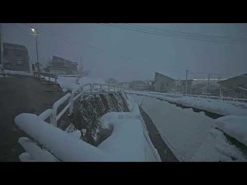 Snowfall in Niigata, Japan