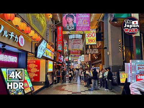 Osaka Walk – Umeda Izakaya Streets Where Locals Go | Japan | 4K HDR