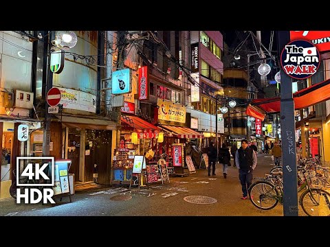 Namba Sennichimae Hidden Backstreets Night Walk | Osaka, Japan | 4K HDR