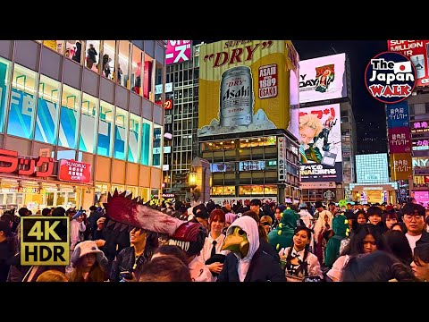 Halloween in Dotonbori | Osaka’s Craziest Night of the Year! | Walking Tour | 4K HDR